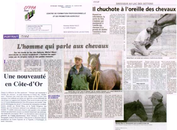 chuchote a l'oreille des chevaux